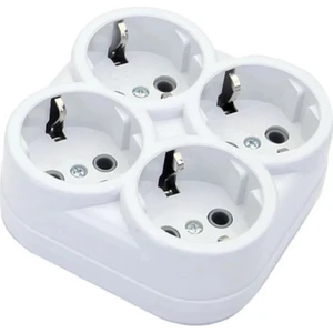 4'lü Topraklı Kare Grup Priz Kablosuz Klemensli