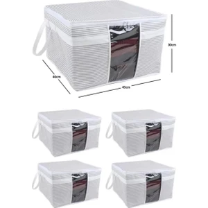 Mini Boy Hurç Çok Amaçlı Düzenleyici Saklama Kutusu 40x30x45 Cm (5 Adet)