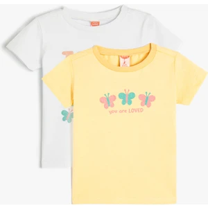 Basic Tişört Seti Kısa Kollu Bisiklet Yaka Pamuklu