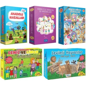 1. Sınıf Hikaye Seti 5 Kutu 65 Kitap
