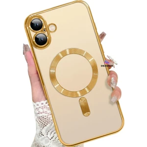 iPhone 16 Plus Kılıf Kamera Lens ve Hoparlör Toz Korumalı Magsafe Şarj Özellikli Esnek Silikon
