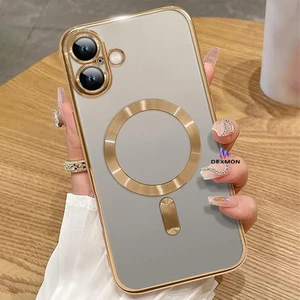 iPhone 16 Plus Kılıf Kamera Lens ve Hoparlör Toz Korumalı Magsafe Şarj Özellikli Esnek Silikon