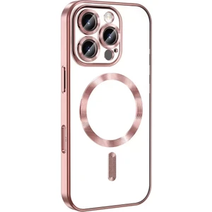 Apple Iphone 16 Pro Max Kılıf Şeffaf Renkli Kamera Koruma Magsafe Şarj Kapak Demre