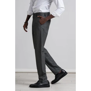 Armürlü Bitik Desenli Regular Fit Kışlık Kumaş Pantolon