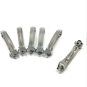 TıkTık AL 10 Adet 8 cm Gümüş Renk Metal Otomatik Toka Boş Süslenmemiş