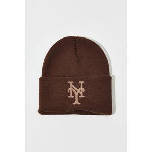 Ny New York Mets Nakışlı Bere Kışlık Katlamalı Unisex Trend Şapka - 2024/25 Yeni Sezon