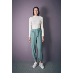 Fitilli Beli Lastikli Jogger Pantolon