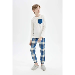 Erkek Çocuk Pijama Takım Uzun Kollu Üst Beli Lastikli Uzun Alt A6723A824WN