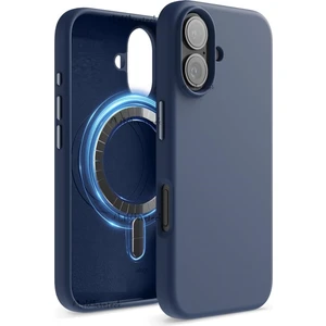 M.TK Moveteck Apple iPhone 16 Plus Kılıf Lansman Magsafe Şarj Özellikli Yumuşak Mat Renkli Hassas Butonlu Kadife Silikon