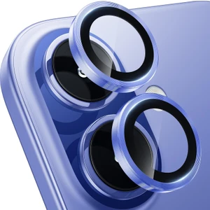 M.TK Moveteck Apple iPhone 16 & 16 Plus Uyumlu Kamera Koruma Lens Koruyucu Temperli Cam Uygulama Aparatlı Çöl Kum
