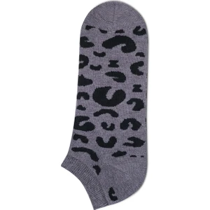 Leopar Baskılı Patik Çorap