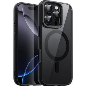 M.TK Moveteck Apple iPhone 16 Pro Max Kılıf Krom Mika Magsafe Arkası Şeffaf Hassas Butonlu Mat Yumuşak Renkli Kenarlı