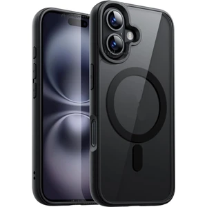 M.TK Moveteck Apple iPhone 16 Kılıf Krom Mika Magsafe Arkası Şeffaf Hassas Butonlu Mat Yumuşak Renkli Kenarlı