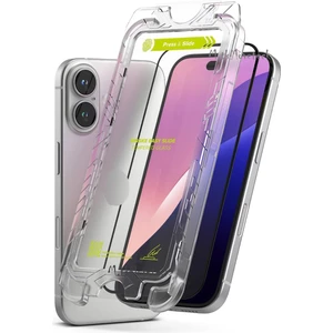 M.TK Moveteck Apple iPhone 16 Plus Uyumlu Ekran Koruyucu Cam Otomatik Uygulama Aparatlı Kit Kolay Kurulum Destekli Tam Kaplar Cam