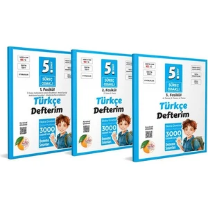 Editör Yayınları 5. Sınıf Süreç Odaklı Türkçe Defterim 3 Adet Fasikül