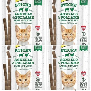Sticks Kuzu Etli Tavuklu Tahılsız Kedi Ödül Çubukları 20 gr x 4 Paket