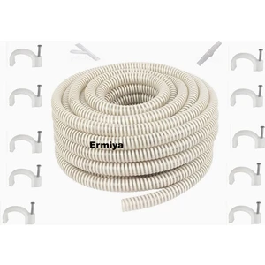 Klima Tahliye Drenaj Su Hortumu 10 Metre 10 Çivi Kroşe 1 Ek 1 Y 1 Pipo Ermiya Klima Tahliye Drenaj Su Hortumu 5/8