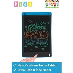 Premium LCD Ekranlı Kalemli Dijital Çizim Tableti Yazı Tahtası Boyama Resim Akıllı Tablet 8,5 Inç