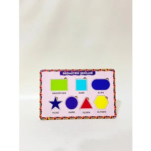 Bultak Ahşap Puzzle YapBoz Oyunu Geometrik Şekiller