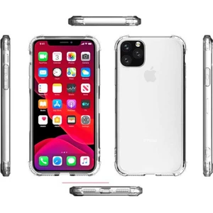 iPhone 12 Kılıf Nitro Anti Shock Darbe Emici Köşe Korumalı Şeffaf Silikon Kapak
