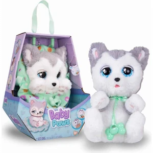 Baby Paws Sesli Yavru Köpek Peluş 20 cm BAW00000 - Husky Yeşil Çanta