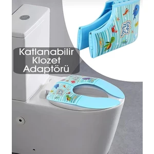 Charlotte Candle Çocuk Klozet Kapağı Tuvalet Eğitici Alıştırıcı Katlanabilir Hijyenik Bebek Lazımlık Aparatı