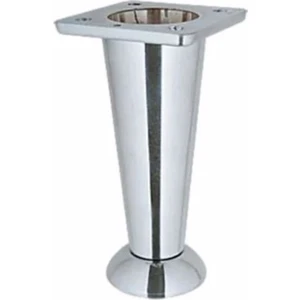 Konik Ayak Krom 10 cm 1 adet (Dolap,Mobilya,Puf Ayağı )(Vidaları Hediye)