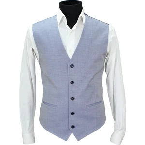 Mentor Regalo Erkek Yelek V Yaka Mavi Armürlü 50706