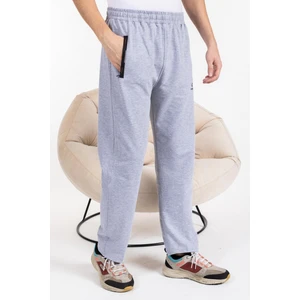 Erkek Pantolon Kesim Beli Lastikli Likralı Kompak Eşofman Altı 2570-AÇIK Gri