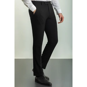 Düz Siyah Renk Slim Fit Klasik Erkek Pantolon