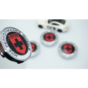 Dk Tuning Hre Performance Kırmızı Siyah Jant Göbek Kapak Seti 60MM