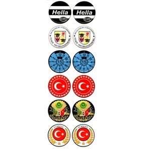 Plaka Damla Sticker Etiket Pulu Suya Güneşe Dayanaklı Kaliteli (Hella-Türkiye)Model 15