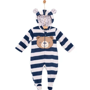 Yenidoğan Hayvan Figürlü Polar Kapüşonlu Tulum Erkek Bebek