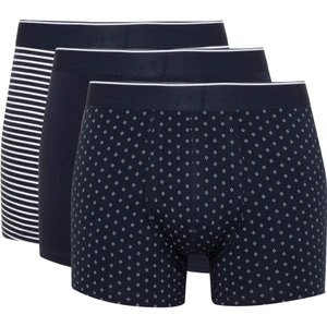 Regular Fit Desenli 3'lü Boxer A1459AX24AU