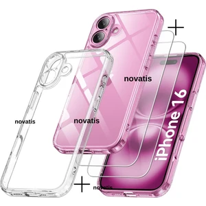 iPhone 16 Uyumlu Kılıf +9h Cam 3D Kamera Korumalı Renksiz Sararmaz Ultra Koruma Şeffaf Kapak