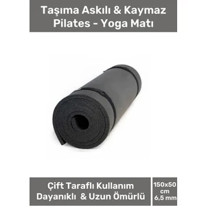 Özel Konfor Modeli Çift Taraflı Kaymaz Silinebilir Yoga Meditasyon Minderi 6,5mm Mat