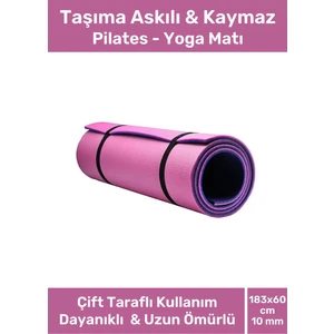 Özel Konfor Modeli Çift Taraflı Kaymaz Silinebilir Yoga Meditasyon Minderi 10MM Mat
