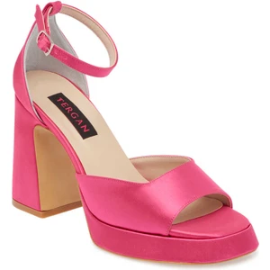 Pembe Tekstil Kadın Topuklu Ayakkabı - K23y1ay66511-T4w