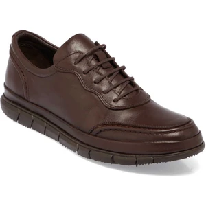 Kahve Deri Erkek Casual Ayakkabı - E24ı1ay56772-A24  Kahve