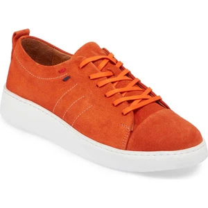 Turuncu Hakiki Süet Deri Kadın Sneaker - K24I1AY67337-T60