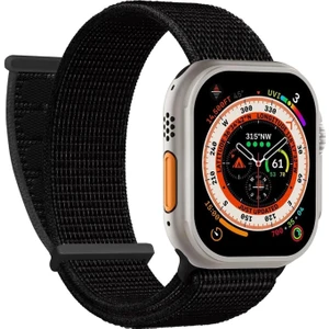 Apple Watch Series 10 42MM Hasırlı Kordon Woven Siyah
