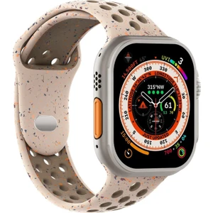 Apple Watch Series 10 42MM Kordon Flame Circle Bej