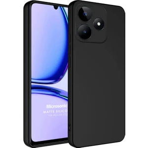 Matte Silicone Realme C63 Kılıf Siyah