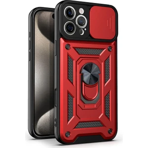 Apple iPhone 16 Pro Kılıf Impact Resistant Kırmızı
