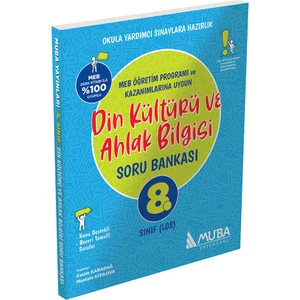 Muba Yayınları 8. Sınıf LGS Yeni Din Kültürü Soru Bankası Mavi Orta Düzey