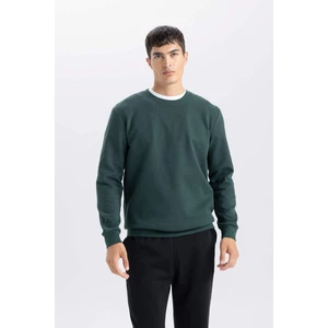Regular Fit Bisiklet Yaka Jakarlı Sweatshirt D5394AX24AU