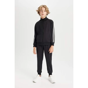 Erkek Çocuk 2'li Takım Fermuarlı Sweatshirt Üst Beli Lastikli Jogger Eşofman Altı D2042A824AU
