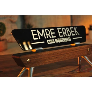 Masaüstü Isimlik Gümüş