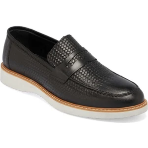 Siyah Deri Erkek Loafer - E24I1AY56789-A43  Siyah