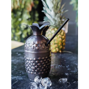 Bakır Concept Bakır Kokteyl Bardağı Ananas Model 2'li Oksitli Renk